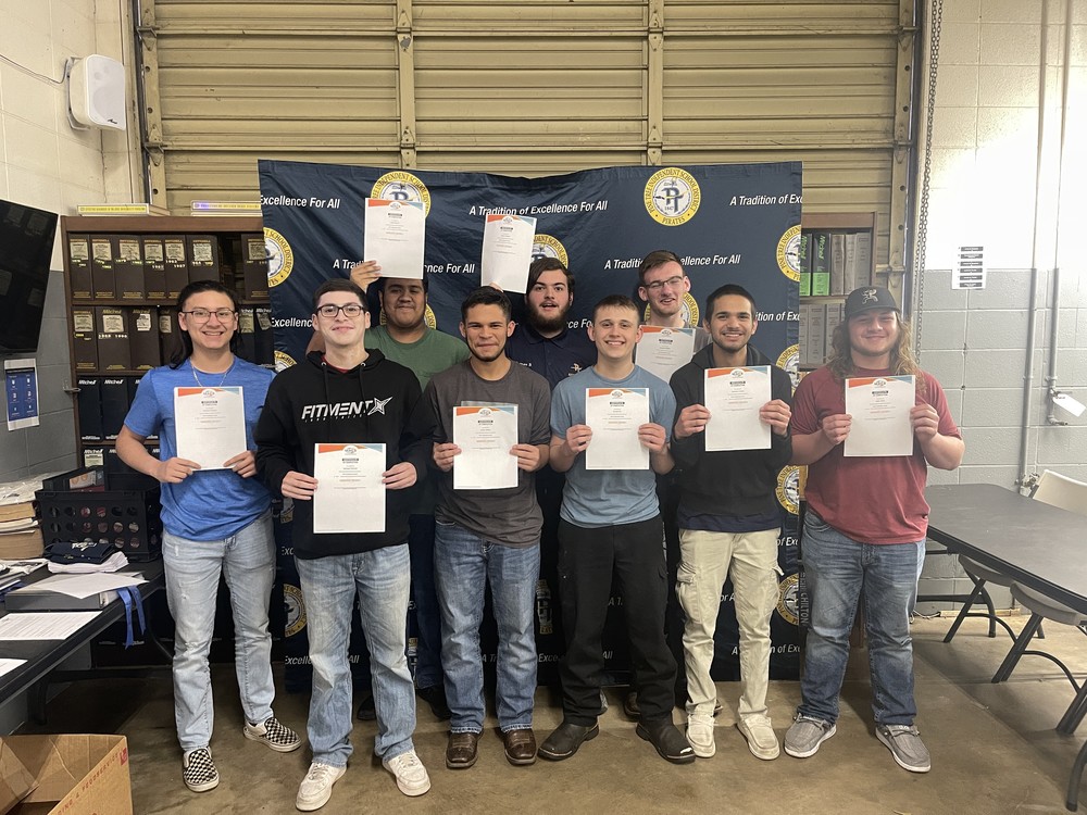 Automotive Students Receive Certifications 