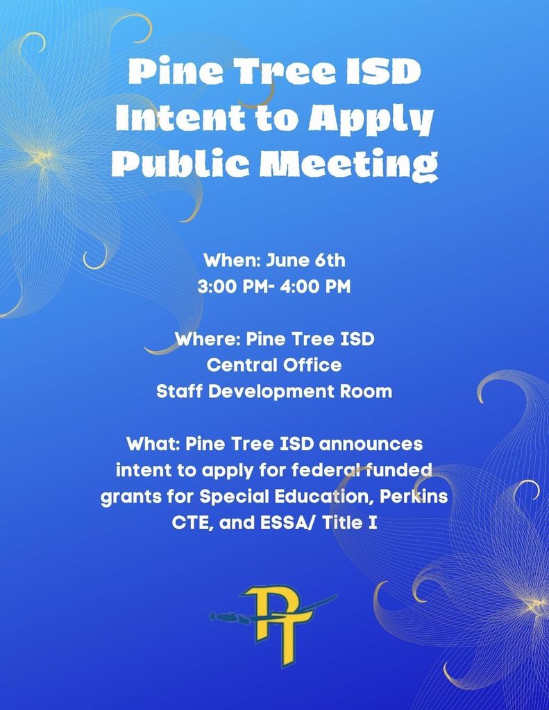 PTISD Intent to Apply Public Meeting 
